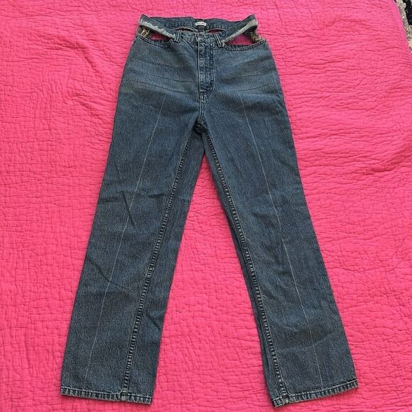 Rachel Comey cut out High-Waisted Blue Denim Jeans, US4 - Picture 9 of 14
